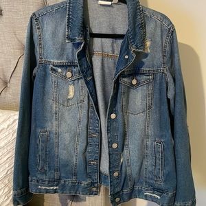 BP by Nordstrom Denim Distressed Jacket - size M